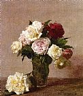 Henri Fantin-Latour Roses VI painting